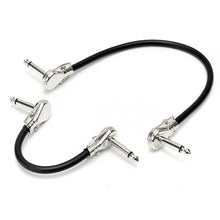Load image into Gallery viewer, Zebra 6Pcs Audio Cable Guitar PedalBoard Patch Cords With Right Angle Plug