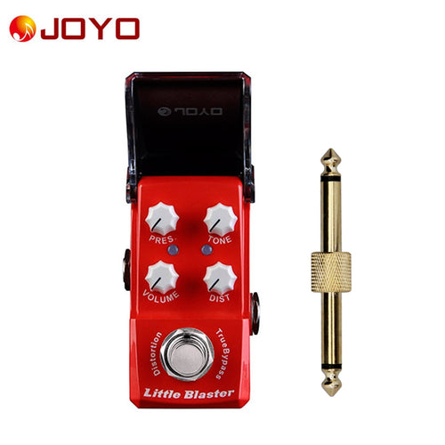 New JOYO Little Blaster Ironman series Mini Distortion Pedal JF-303 + 1 pc pedal connector